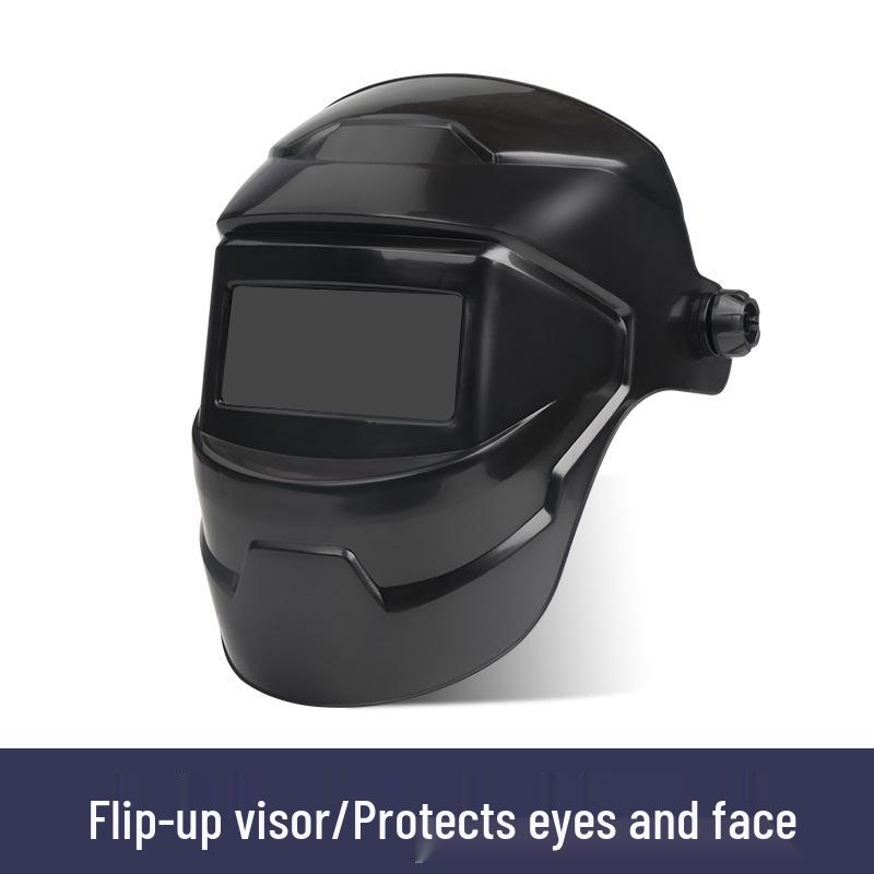 Solar Auto-Dimming Welding Mask, Anti-Spatter, Head-Mounted for Argon Arc