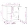 818278 vidaXL Bedside Tables 2 Pcs White 40x34x45 Cm Solid Pine Wood
