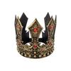 Vintage Luxury King Crown Cosplay Headpiece for Parties and Weddings Adjustable Size Props Crownpiece Roleplay Accessory