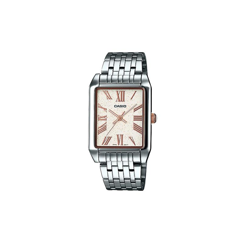 

Casio CASIOSTANDARD series waterproof rectangular dial quartz movement stainless steel strap Japanese and Korean watch men s watch MTP-TW101D-7AVDF белый