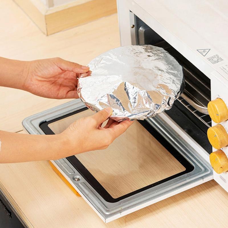20/100Pcs Repeatable Aluminum Foil Insulation Covers - Eco-Friendly Kitchen Food Covers For Bowls & Dishes Storage For Kitchen