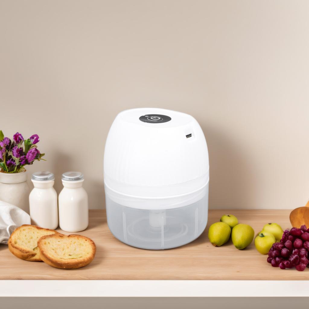 Elektrischer Mini-Knoblauchhacker, 250 ml, kabellos, multifunktional, für die Küche, Gemüse, Zwiebeln, Fleischwolf, tragbar