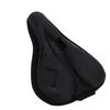 Bike Saddle Cover PU Silicone Foam Filling Anti Slip Cycling Seat Cushion Cover for Mountain Road Bikes Black