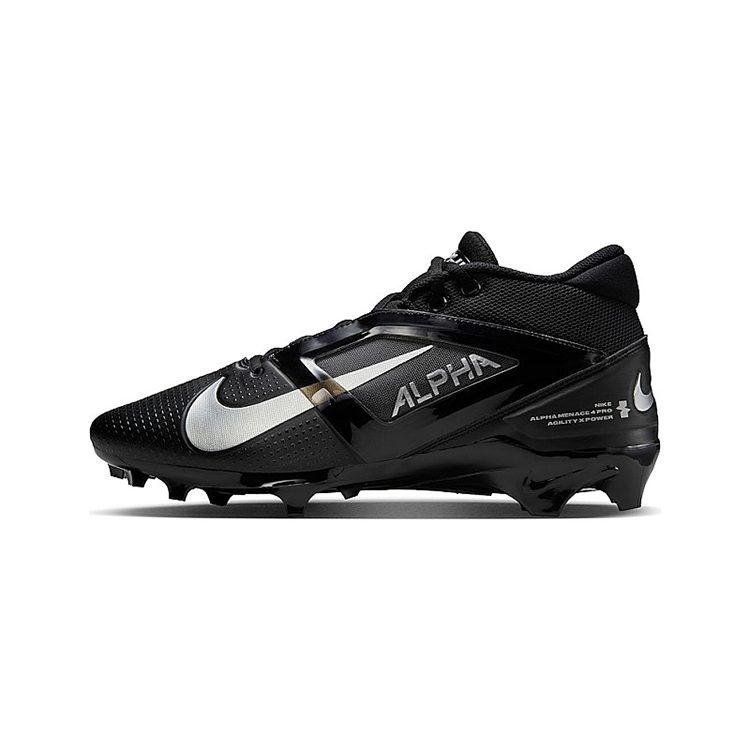 Nike Alpha Menace 4 Pro Soft And Comfortable Soccer Shoes Unisex Black FD7037-002