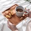 Natural Acacia Wood Tray Coffee Tray Rectangular Plate Fruit Snacks Food Storage Trays Dessert Candy Tray Gongfu Tea Tray