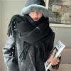 Fashion  Solid Colors Thicken Scarf Women Cashmere Shawls Winter Warm Scarves Soft Pashmina Neckerchief Wrap