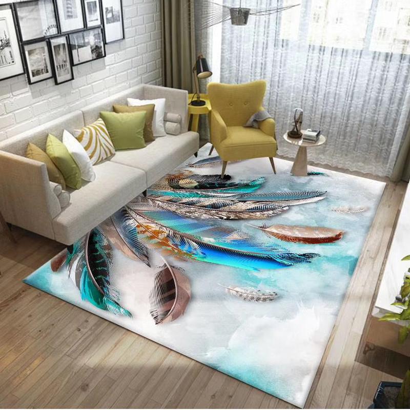 3D Pebble Living Room Carpet Sofa Coffee Table Floor Mat Bedroom Bedside Carpet Entrance Mat