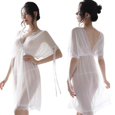 Sexy Lingerie für Zimmer Innen Vorne Locker Enthalten [SOIMOE] Damen, Babydoll, Kleid, Unterwäsche, Nachthemd, Sexy, Cross-Dressing, Slip, Rückenfrei,