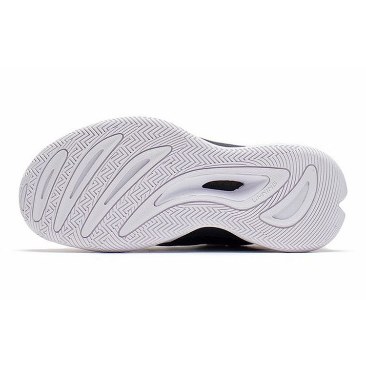 Li Ning Youth Team 2.5 Comfortable Mesh Non-Slip Shock Absorbing Mid-Top Basketball Shoes Kids basketball shoes White Black YKBS050-1
