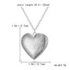 1PC Love Heart DIY Photoframe Openable Necklace Charm Vintage Necklace Pendant Photo Picture Locket Carved Heart