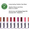 Kulfi Lassi Lips Staining Long Lasting Moisturizing Lip Oil 0.14 Oz Black Cherry Deep Red Brown