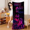 P-Perfect blue Bath Towel Microfiber Soft Water Absorbing Breathable For Girl Kids Decorative Cartoon Beach Towel