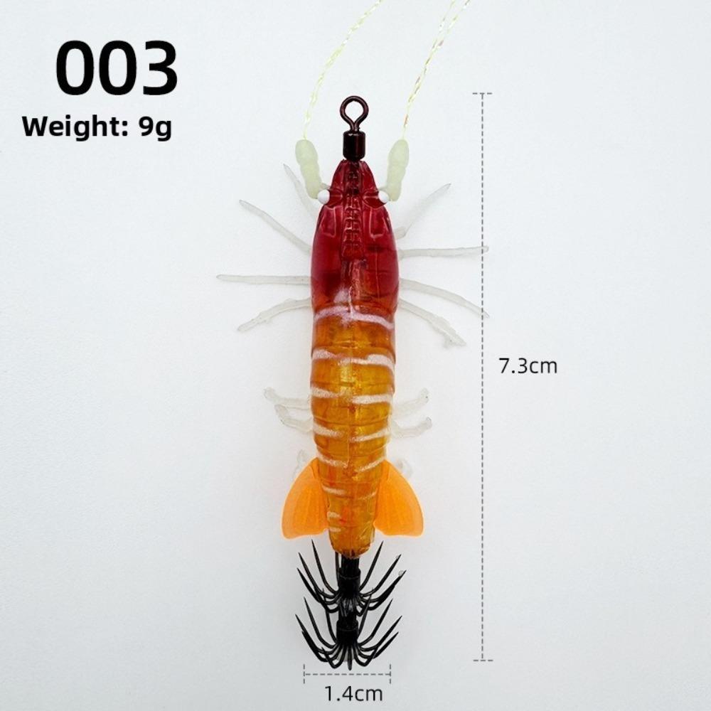 Horizontal Squid Jig Luminous Artificial Calamar Wobbler Sea Fishing Lures Cuttlefish Fishing