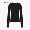 MO&Co. Women's Letter Print Slim Fit Tee