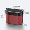 Car Trash Bin Automotive Dustbin with Touch Light Smell-Proof Waste Storage Can for Vehicle RVs Minivans Pick-ups Trucks Boats