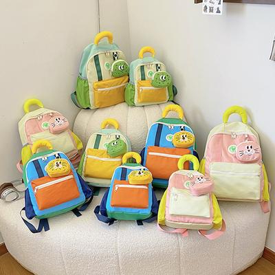 Girls and Boys Dual-Shoulder Bag for Kindergarten - Cute Student Backpack Strap Pendant - Children's Backpack