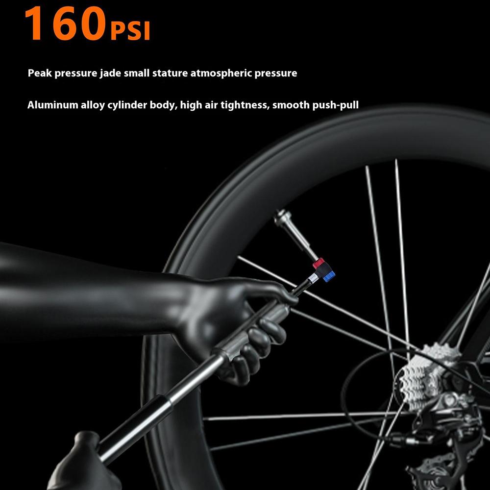 ENLEE ED-900 Portable Bicycle Tire Pump Mini Aluminum Alloy Bike Air Inflator