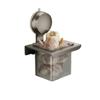 Large Capacity Suction Cup Ginger Storage Box Carbon Steel Ginger Garlic Storage Baskets  Kitchen