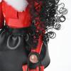 Christmas Shopping Lady Nutcrackers with Curly Hair Wood Figurine Decoration Ornament for Festival Home Tabletop Decors