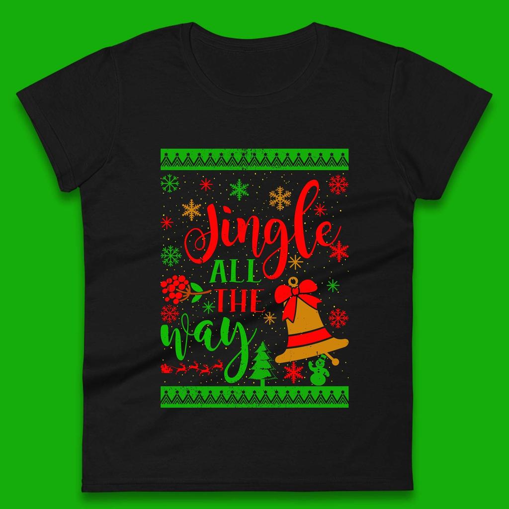Christmas Jingle Womens T-Shirt Mens Tops Tees Unisex