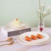 Gold Rim Ceramic Round Dinner Plate