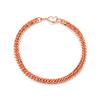 Vinterly Cuban Chain Pure Copper Bracelets for Men Women Adjustable Lobster Clasp Punk Anti-scratch 7-10.5 Inch Jewelry Charm