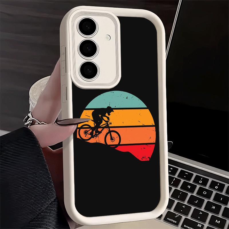 Phone Case for Samsung Galaxy S26 S25 Ultra S24 FE Mountain Bike Bicycle Shell S23 Plus S22 + S21 S20 5G Soft Silicone Funda