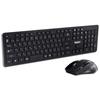 3R Solution Bezdrátová klávesnice a myš 108 Japonská Černá 5tlačítková sada, 2,4 GHz, Ergonomická, Klávesy, 800/1200/1600 dpi,
