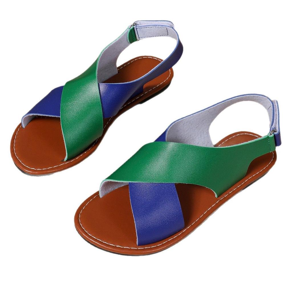 Women's Flat Sandals with Velcro Beach Sandals