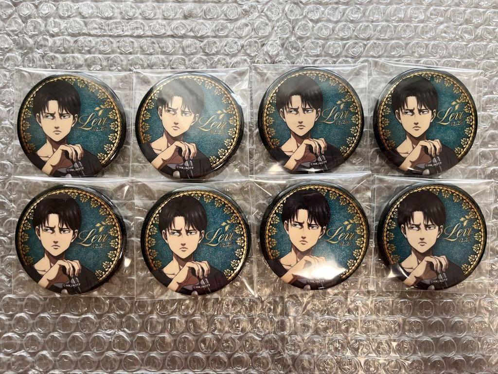 [USED] Levi Birthday Glitter Can Badge Karaoke no Tetsujin (Karaoke Iron Man)