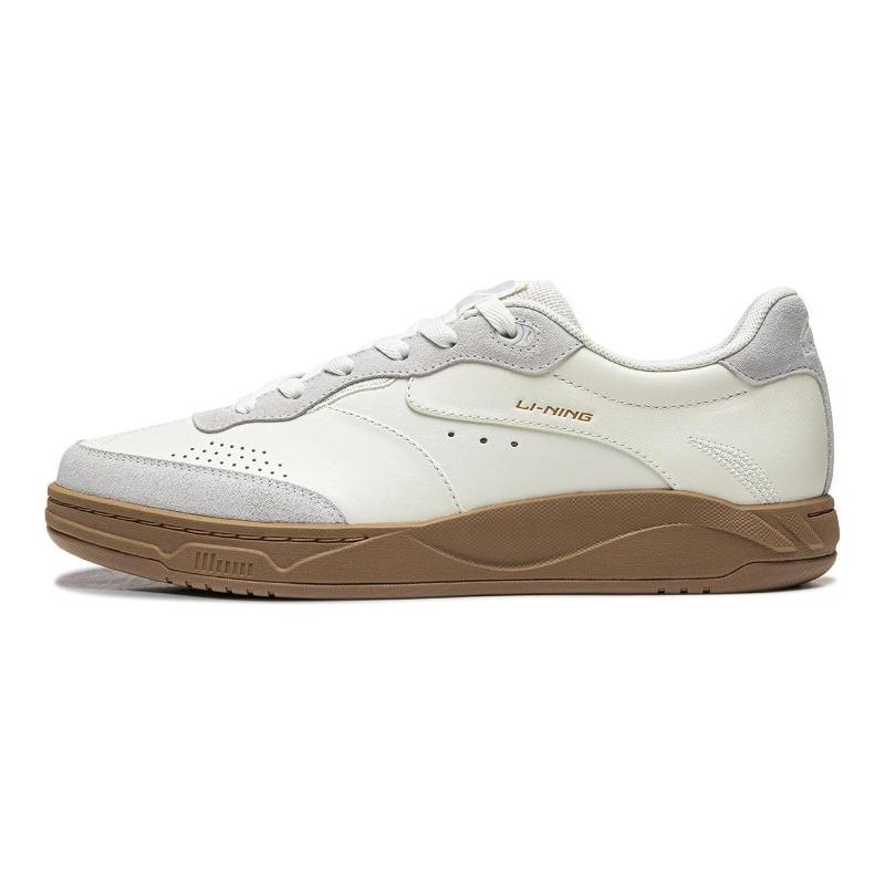 Li-Ning Heguang Унисекс Низкие Скейт-Кеды Бело-Серые Толстая Подошва Удобные AGCV385-1 39