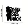 Thick Girl Magic Anime Car Stickers Self-Adhesive Vinyl Decals Body Rear Bumper Window Decoration Waterproof Auto Accessories