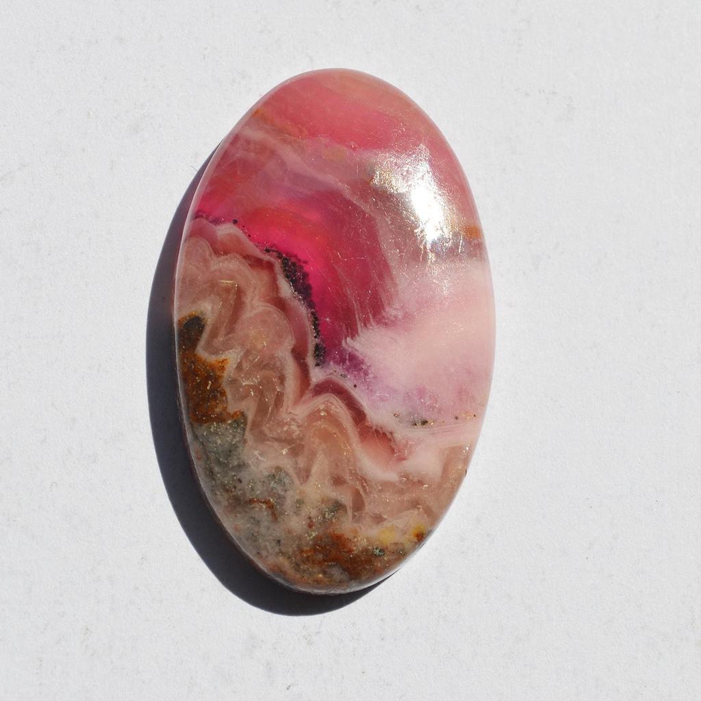 70 Cts Natural Cobaltoan Calcite Gemstone Cabochon, Top Quality Semi Precious Loose Stone, Jewelry Making Stone 43x26x6.7 MM