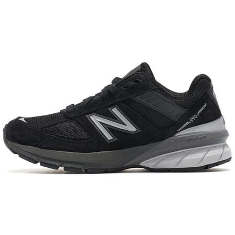 

New Balance NB 990 V5 Leather Low top Casual City Commuting Running Shoes Women s Black Gray W990BK5(B) 35