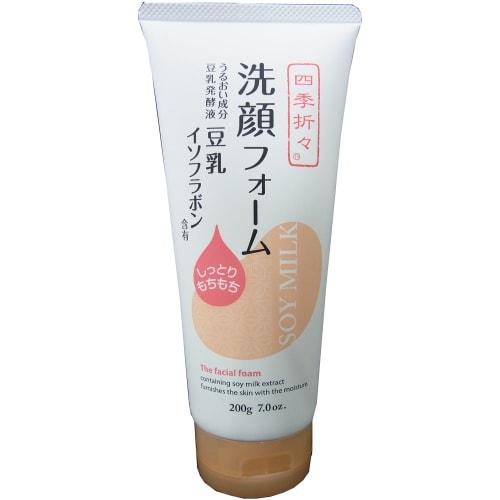 Kumano Yushi Seasonal Soy Milk Isoflavone Facial Cleansing Foam