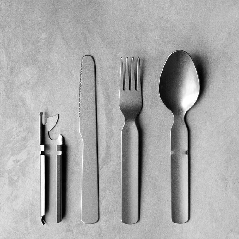 Portable Stainless Steel Camping Cutlery Set 4-Piece 4-piece Set