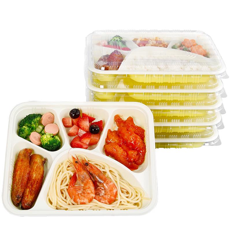 Youao Disposable 5-Compartment Food Containers