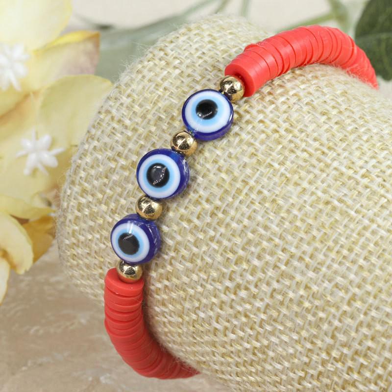 Evil Eye Crystal Beaded Adjustable Bracelet for Boys & Girls