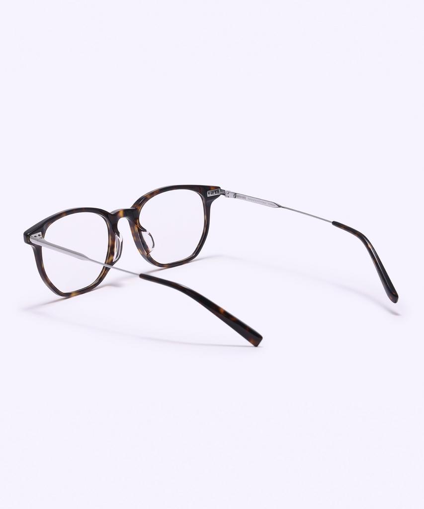 Alloaiweeo [Silverbite] Sbg9602 1811G Over Silhouette Ultra-Light Combination Square Tortoise/Silver Eyeglass Frame Blue Light Lens Option