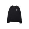 Nike Swoosh Casual Sports Double-Hook Crew-neck Long Sleeve 'Black' DB6156-010