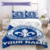 Custom Name SV Darmstadt 98 Pattern Bedding,Quilt Set Quilt Cover Pillowcase Home Birthday Gift(1 * Duvet Cover + 2 * Pillowcase, Without Core)_lx