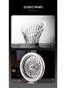 Rotating Burgundy Wine Decanter & High-Stemmed Glass Set