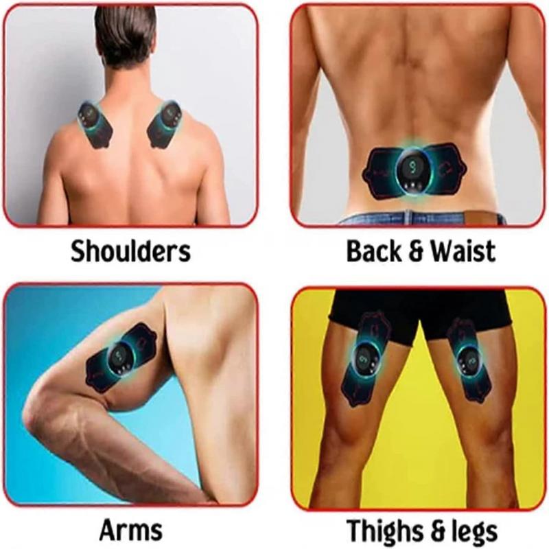 2pcs Ems Gynecomastia Reduction Massage, Portable Electric Ems Neck Massager, Cervical Massage For Pain Relief