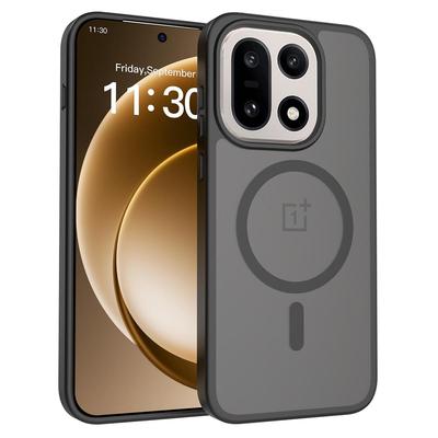 Ultra-Thin Wireless Charging Case for OnePlus 15 5G - TPU/PC Silky Smooth Touch Shockproof Cover for MagSafe Shell