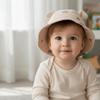 Print Design Baby Sun Hat Breathable Bucket Hat Baby Portable Kids Beach Cap  for Travel Summer