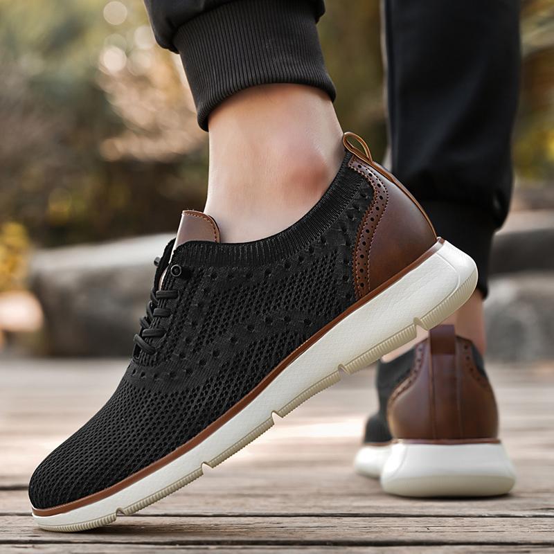 TUINANLE Casual Sneakers for Men Mesh Loafers Driving Shoes Breathable Flats Men Dress Footwear