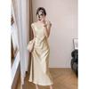 2026 New Spring Summer Elegant Silk Short Sleeve Dress for Women