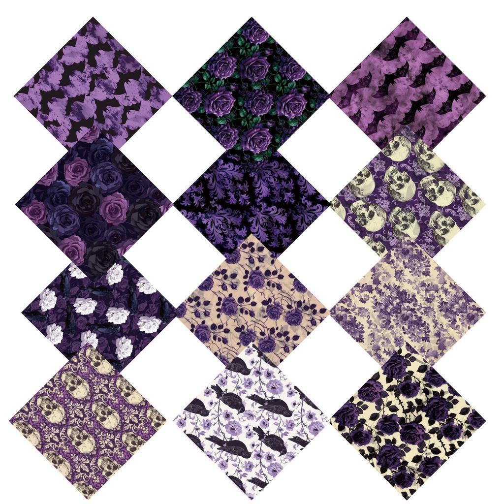 Halloween Pattern Paper Set, Decorative Paper For Card Making, Crafting, Scrapbooking, Decoration