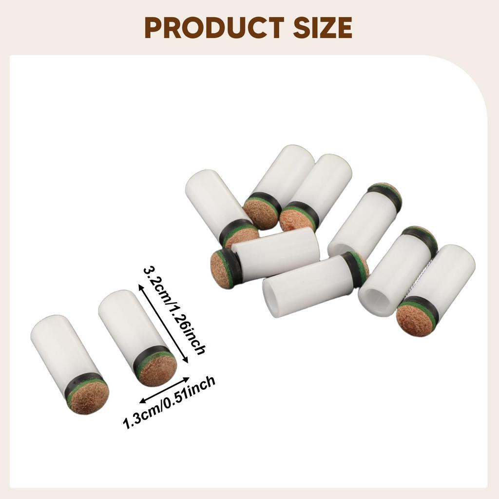 Pool Queue Spitzen Reparaturset Tragbare Kunststoff PU Ferrule Billardstock Ersatzteile für Indoor Billard