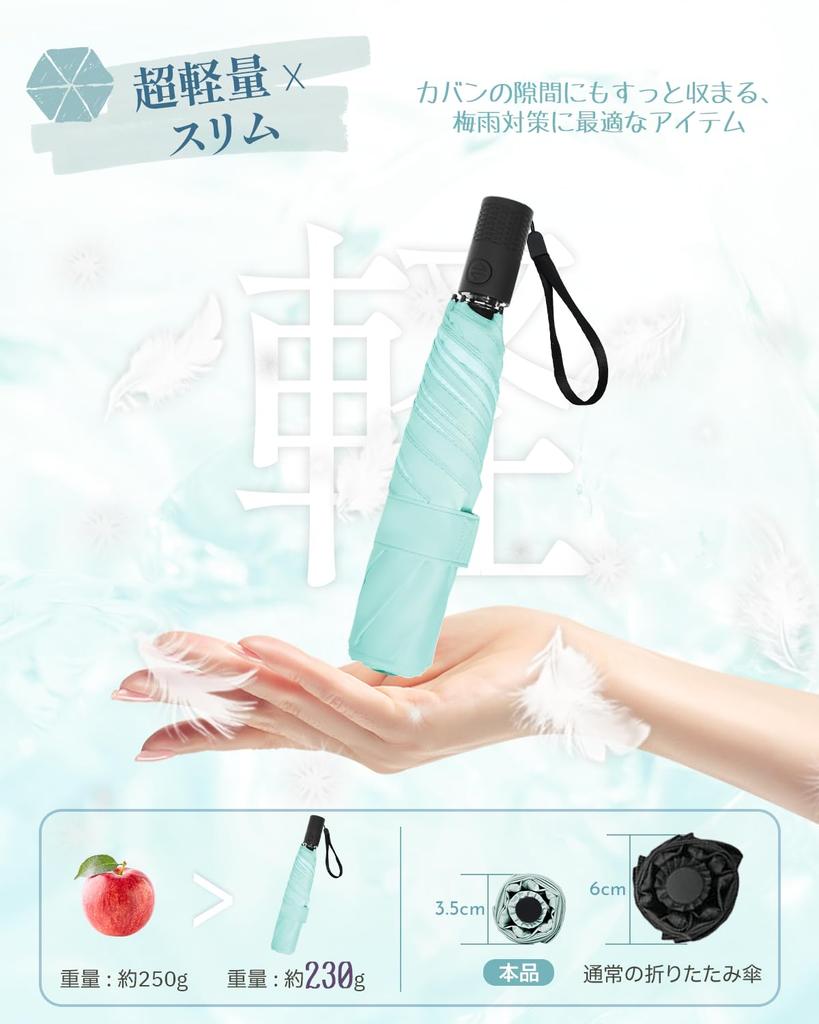 Lilac Folding Parasol with UV Light for Sun and Ice Gauze Safety Stair Automatic Lightweight Compact and Portable for Men and Perfect As a Gift